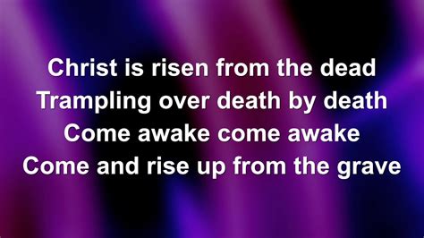 Christ Is Risen Lyric Video .